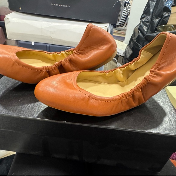 J. Crew Emma Leather Ballet Flats - Burnt Spice - Picture 4 of 5